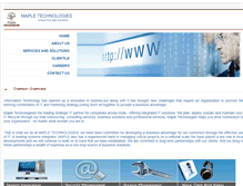 Tablet Screenshot of maple-technologies.com